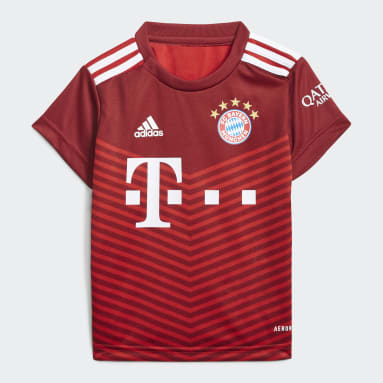 Kids Football Red FC Bayern 21/22 Home Baby Kit