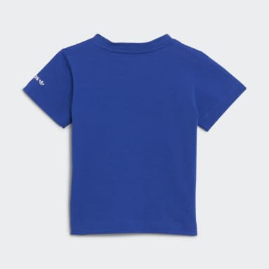 Remera Adicolor Azul Niño Originals