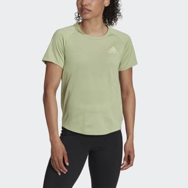 Camiseta Parley Adizero Running Verde Mujer Running