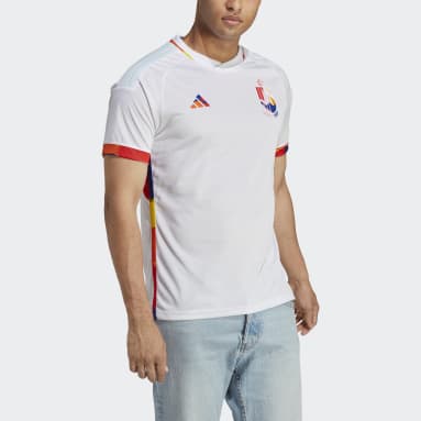 Camiseta Uniforme Suplente Bélgica 22 Blanco Hombre Fútbol