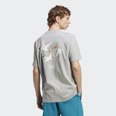 adidas Adventure Graphic Duckies Tee Szary