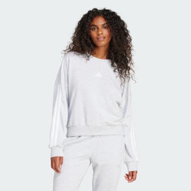 Sudadera Essentials 3 Franjas Tela French Terry