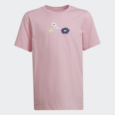 Camiseta Flower Estampada Rosa Niña Originals