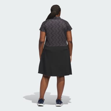 Women's Golf Black Ultimate365 Short Sleeve Dress (Plus Size)