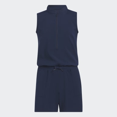 Girls Golf Blå Half-Zip bodysuit