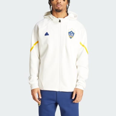 Men's Soccer White LA Galaxy Designed for Gameday Anthem Jacket