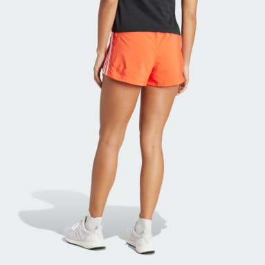 Women's Training Red Pacer Training 3-Stripes Woven High-Rise Shorts