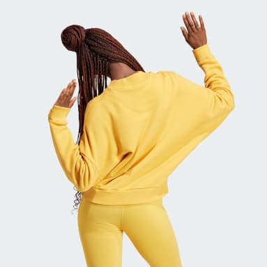 WOMEN'S ADIDAS ORIGINALS TREFOIL SWEATPANTS YELLOW – NRML