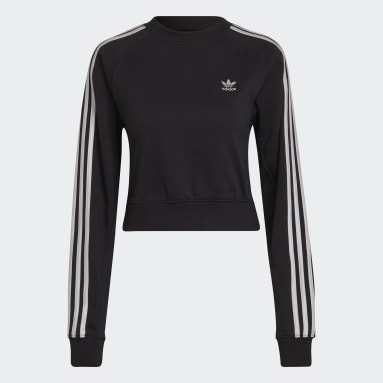 Felpa adicolor Classics High Shine Crew Nero Donna Originals
