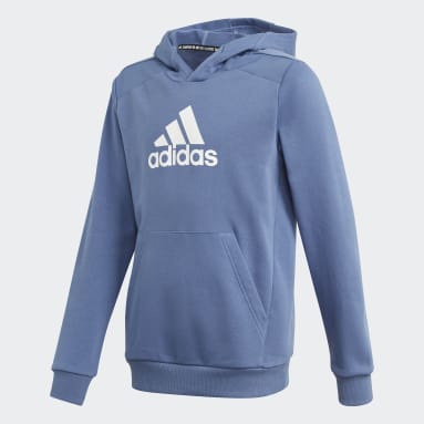 Buzo con Capucha Logo Azul Niño Sportswear