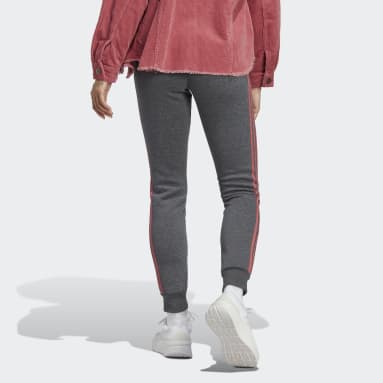 Essentials Fleece 3-Stripes Bukse Grå
