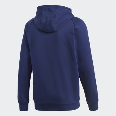 Männer Fitness & Training Core 18 Hoodie Blau