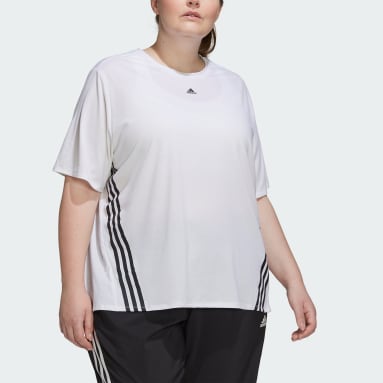Train Icons 3-Stripes T-skjorte (store størrelser) Hvit