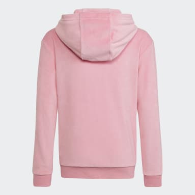 Girls Sportswear Pink Lounge Velour hættetrøje