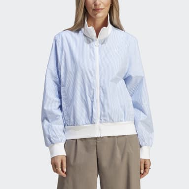 Nữ Originals Áo Track Jacket Poplin Stripe Premium Essentials