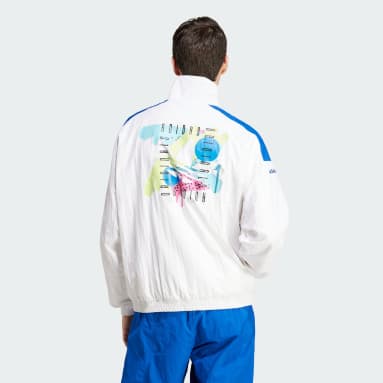 Casaco Retro Branco Homem Originals