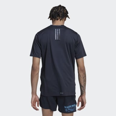 Männer Running Designed for Running for the Oceans T-Shirt Schwarz