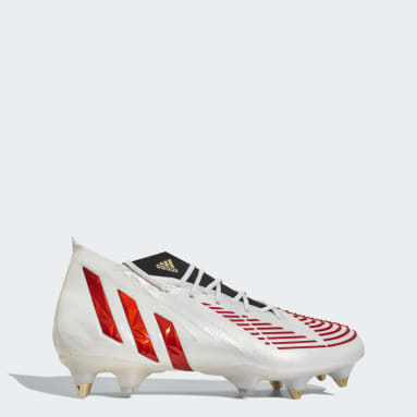 Botines Predator Edge.1 Terreno Blando Blanco Fútbol