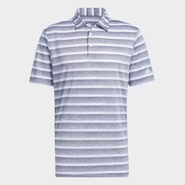 Two-Color Striped Polo Shirt