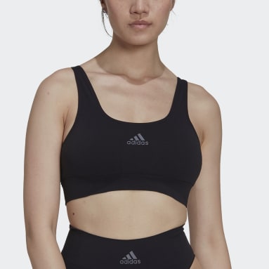 adidas Active Flex Ribbed Bandeau Training Underwear - Black