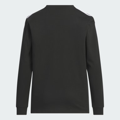 エッセンシャルズ プラス レギュラーフィット スリーストライプス 長袖Tシャツ キッズ