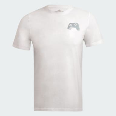 Polo Color Estampado Blanco Hombre Training