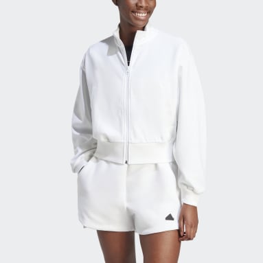 Women Sportswear White Future Icons Badge of Sport Bomber Jacket