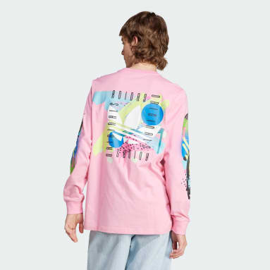 Camiseta manga larga Retro Graphic Rosa Hombre Originals