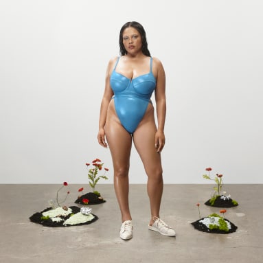 Women's Originals Turquoise One-Piece Swimsuit (Plus Size)