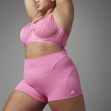 Women Studio Pink Collective Power Yoga Studio Short Leggings (Plus Size)