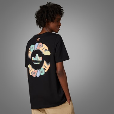 Camiseta Enjoy Summer Front/Back Graphic Negro Hombre Originals
