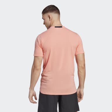Men Gym & Training Orange Designed for Training T-Shirt
