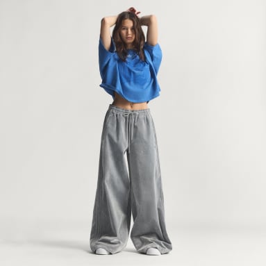 Brushed Twill Oversized Firebird Track Pants