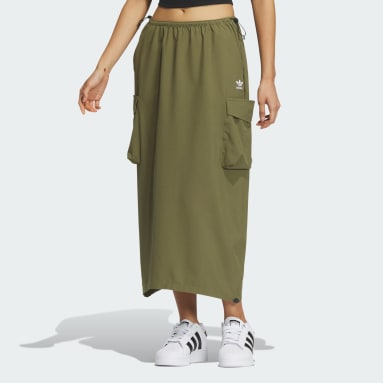 Women Originals Green Cargo Skirt
