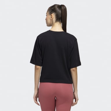 Women Training Black W HLDY G CROP T