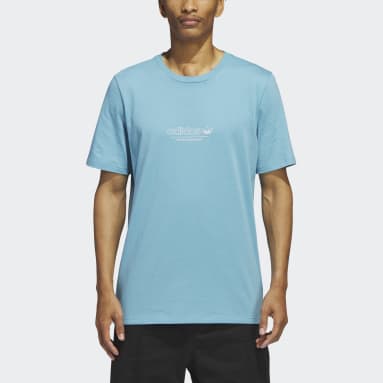 4.0 Strike Through Short Sleeve T-skjorte Blå
