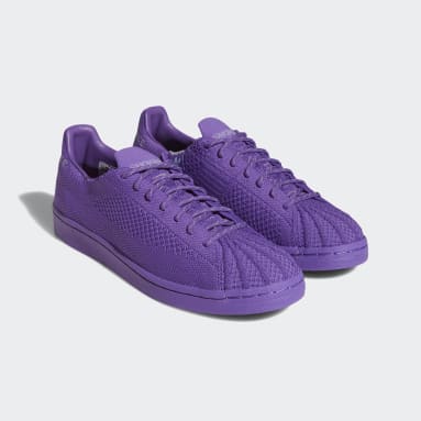 Lifestyle Purple Pharrell Williams Superstar Primeknit Shoes
