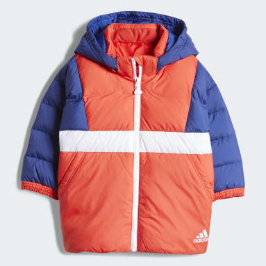 Barn Sportswear Blå Colorblock Down Jacket