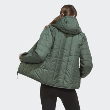 Frauen Sportswear Itavic 3-Streifen Light Hooded Jacke Grün