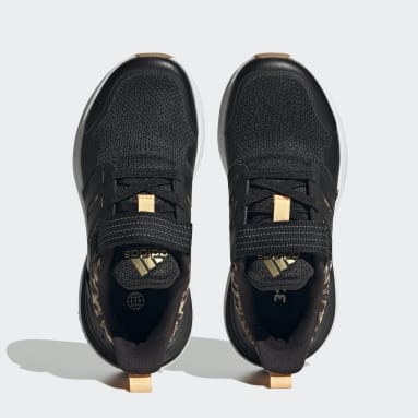 Kids Sportswear Black Rapidasport Bounce Elastic Lace Top Strap Shoes