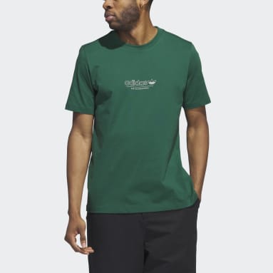 T-shirt 4.0 Strike Through Short Sleeve Verde Uomo Originals