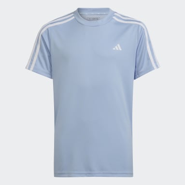 Youth 8-16 Years Sportswear Blue Train Essentials AEROREADY 3-Stripes Regular-Fit Tee