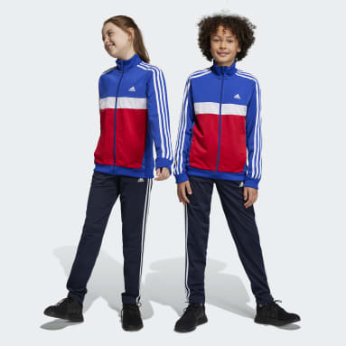 Kinderen Sportswear blauw Essentials 3-Stripes Tiberio Trainingspak