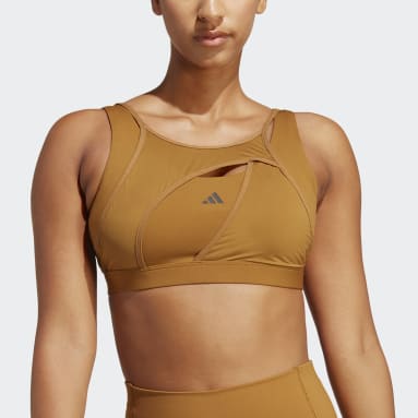 Reggiseno sportivo Powerimpact Luxe Medium-Support Marrone Donna Fitness & Training