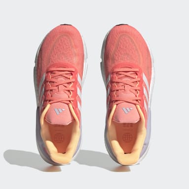 Women Running Orange Solarboost 5 Shoes
