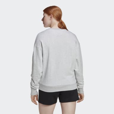 Women's Sportswear Grey Studio Lounge Loose Sweatshirt