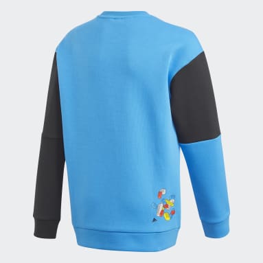 Barn Sportswear Blå adidas x Classic LEGO® Bricks Sweatshirt