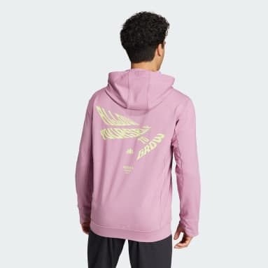 Camisola com Capuz para Ioga Rosa Homem Ginásio E Treino