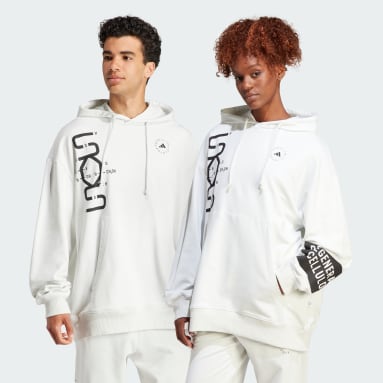 adidas by Stella McCartney bílá Mikina adidas by Stella McCartney Regenerated Cellulose Sportswear (unisex)