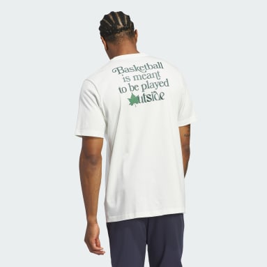 남성 Basketball White 코트 테라피 그래픽 티
